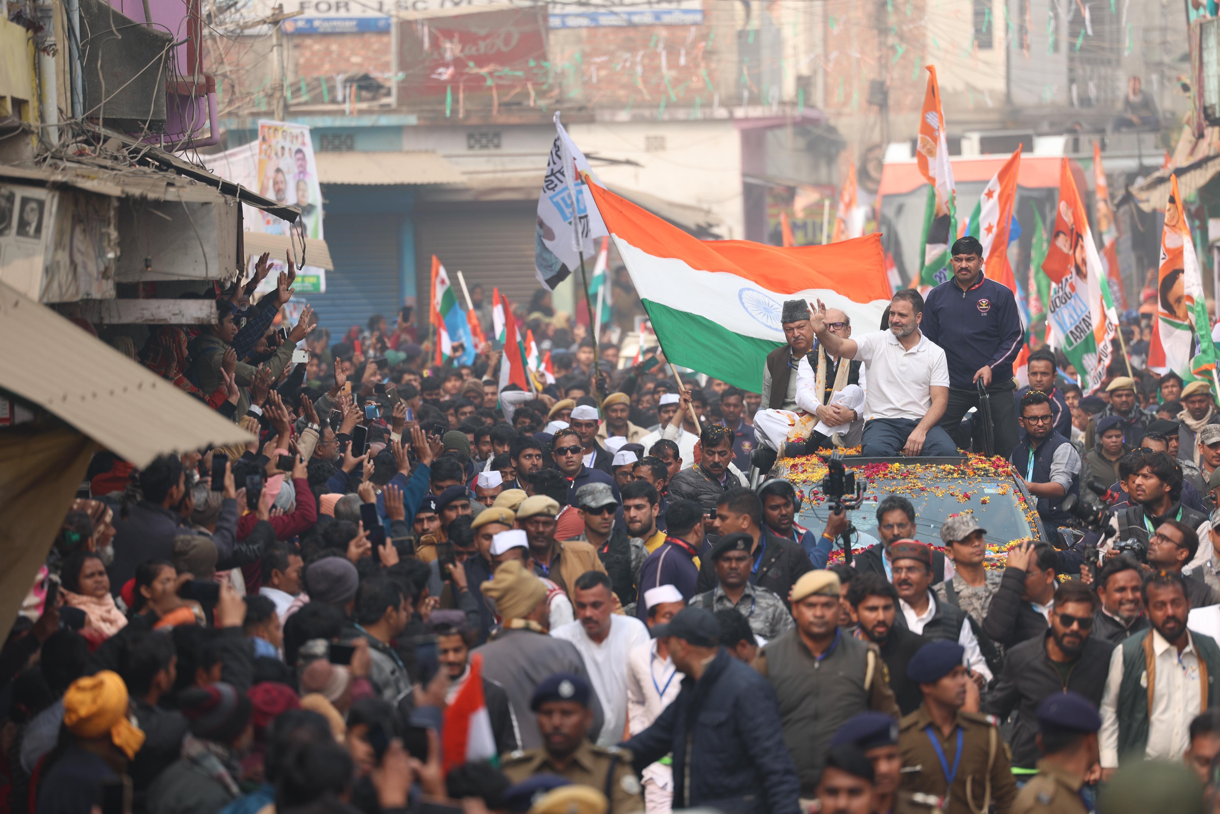 Rahul Gandhi Roadshow In Nyay Yatra