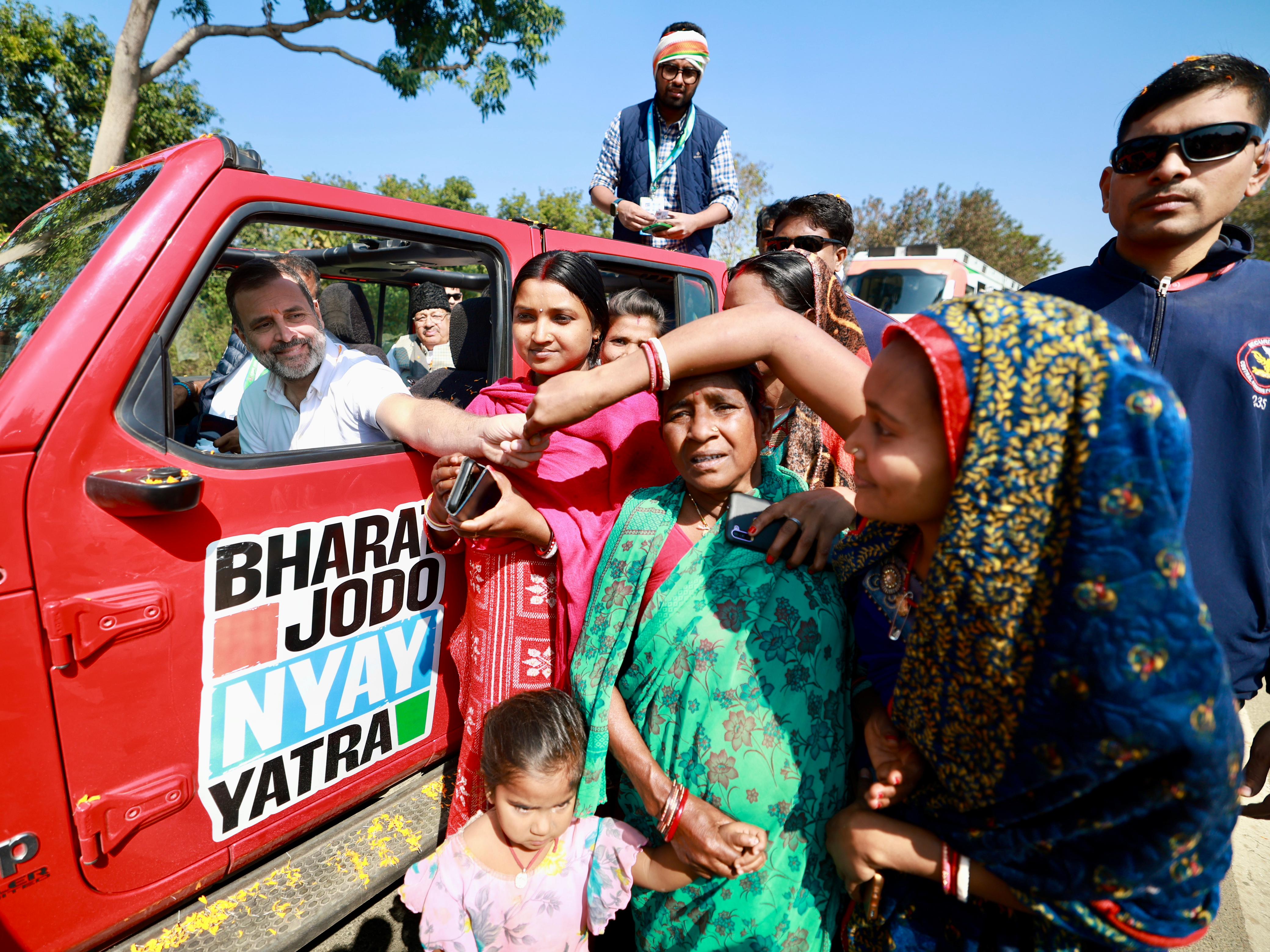 Women Nyay Yoddhas With Rahul Gandhi